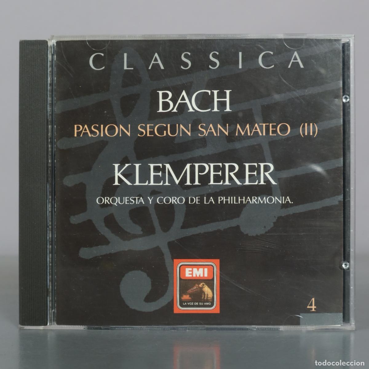 CDs de m&uacute;sica: CD. Pasi&oacute;n seg&uacute;n San Mateo (II) - Bach - Klemperer - Orquesta y Coro de la Philharmonia - EMI