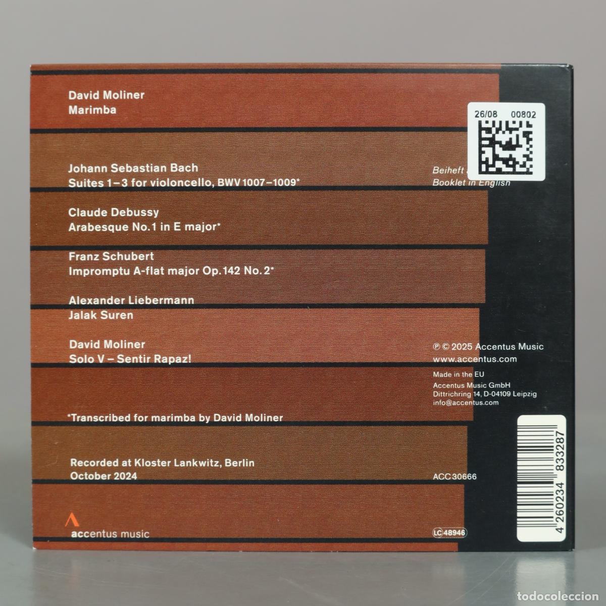 CDs de m&uacute;sica: cd. Marimba - David Moliner - Foto 2