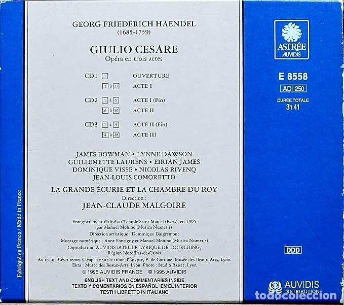 CDs de m&uacute;sica: HAENDEL. Giulio Cesare. Malgoire. CD - Foto 2