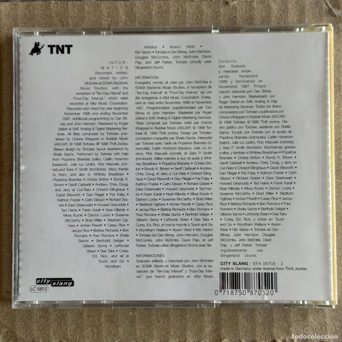 CDs de m&uacute;sica: Tortoise &rdquo;TNT&rdquo; CD USA 90s Post Rock - Foto 2