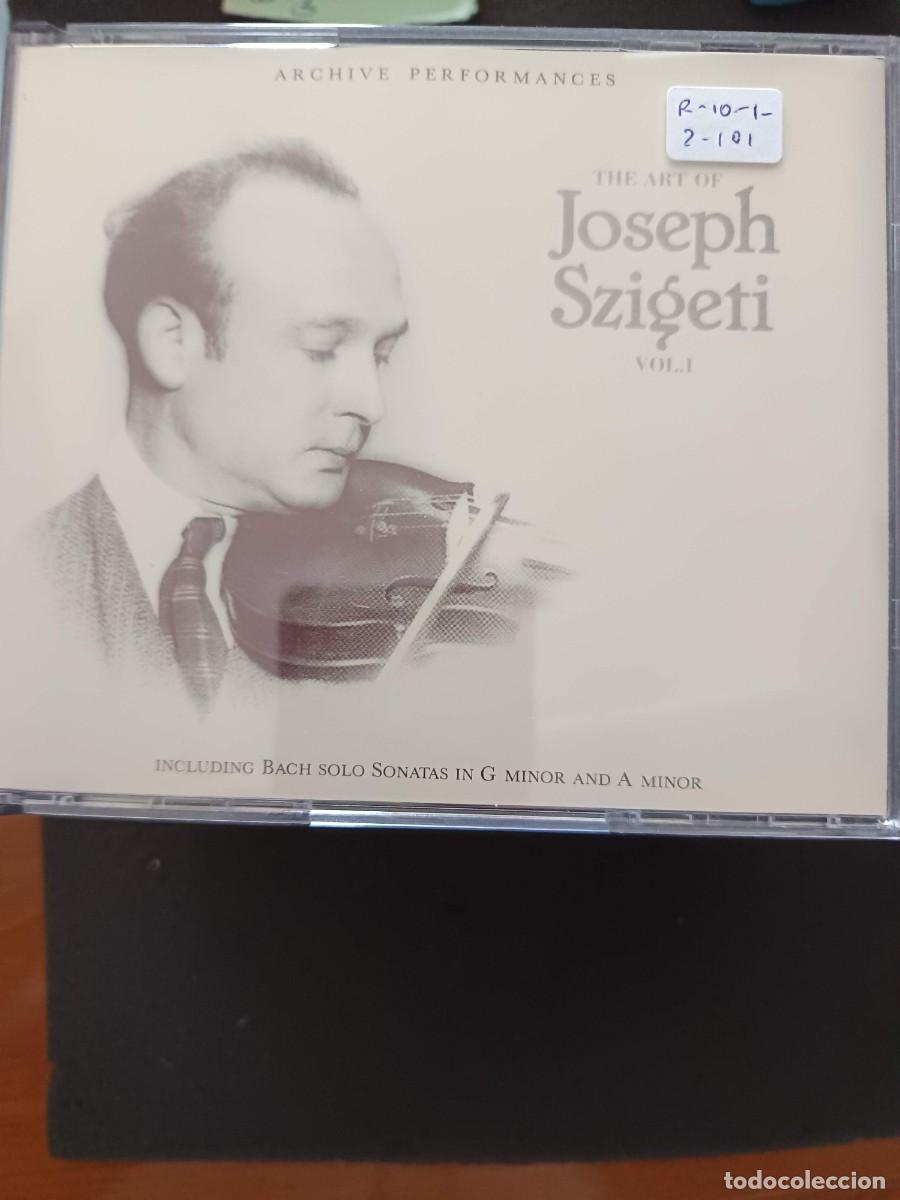 CDs de m&uacute;sica: 2 CD. THE ART OF JOSEPH SZIGETI. VOL. 1. INCLUDING BACH SOLO SONATAS IN G MINOR AND A MINOR. ARCHIVE