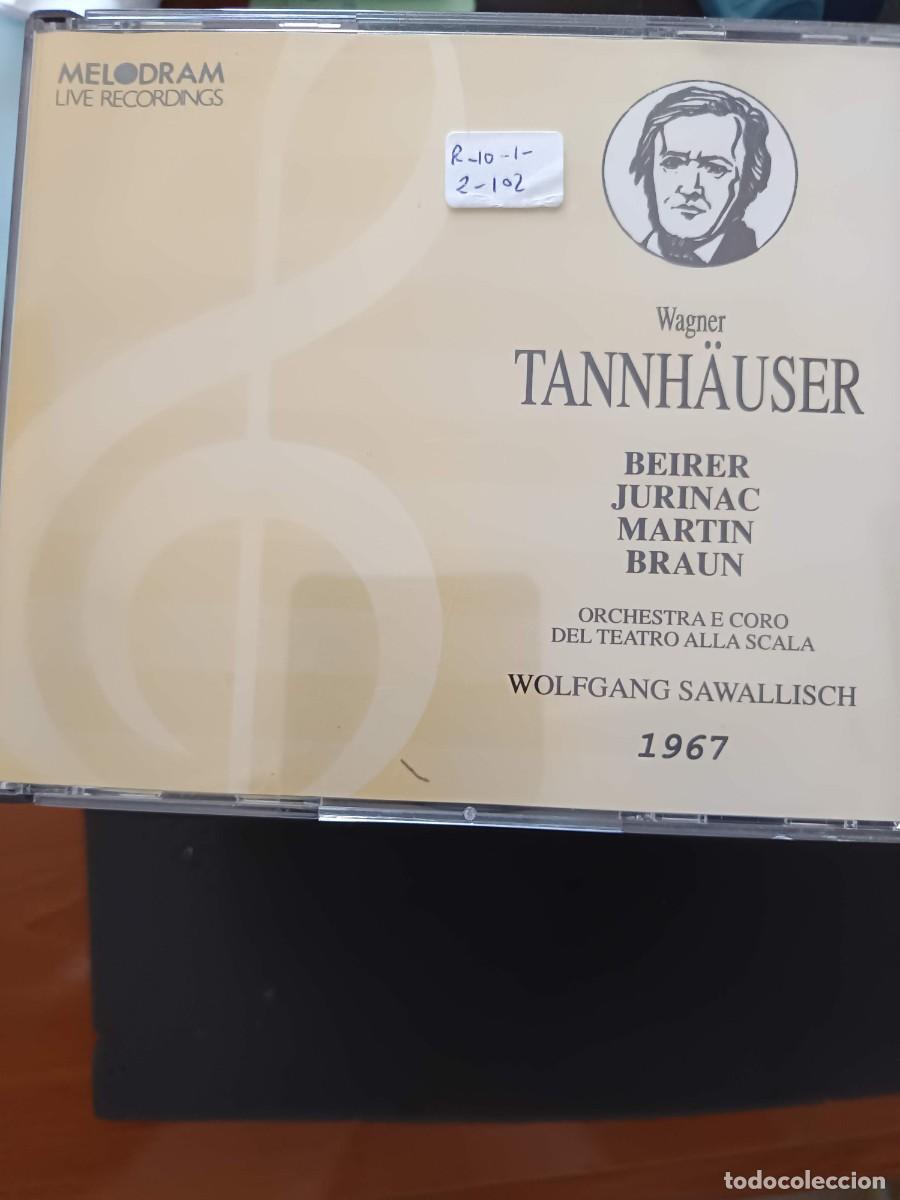 CDs de m&uacute;sica: 3 CD. WAGNER: TANNH&Auml;USER. DIR: WOLFGANG SAWALLISCH. INT&Eacute;RP: BEIRER, JURINAC, MARTIN, BRAUN. ORCHESTR