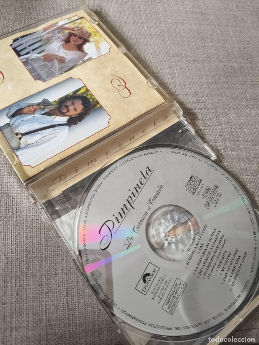 CDs de m&uacute;sica: PIMPINELA. DE CORAZON A CORAZON. COMPACTO CON 11 CANCIONES. POLYGRAM. - Foto 3