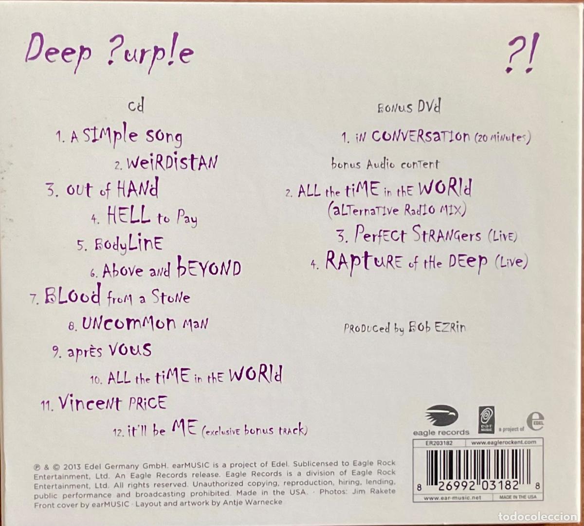 CDs de m&uacute;sica: DEEP PURPLE - NOW WHAT?! CD + DVD - Foto 2