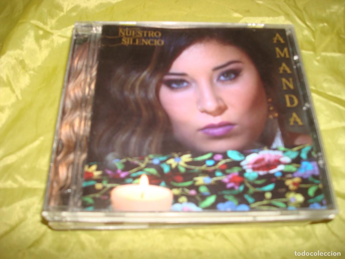 CDs de m&uacute;sica: AMANDA. NUESTRO SILENCIO. CD. ( DEDICADO POR LA CANTANTE) IMPECABLE