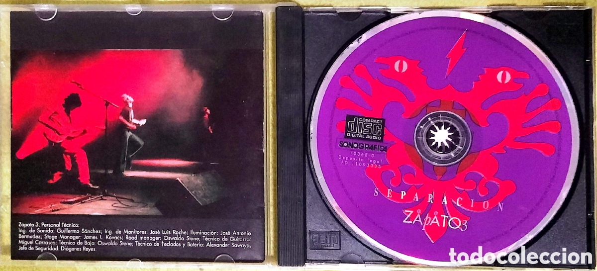 CDs de m&uacute;sica: CD Zapato 3 - Separaci&oacute;n - Foto 2