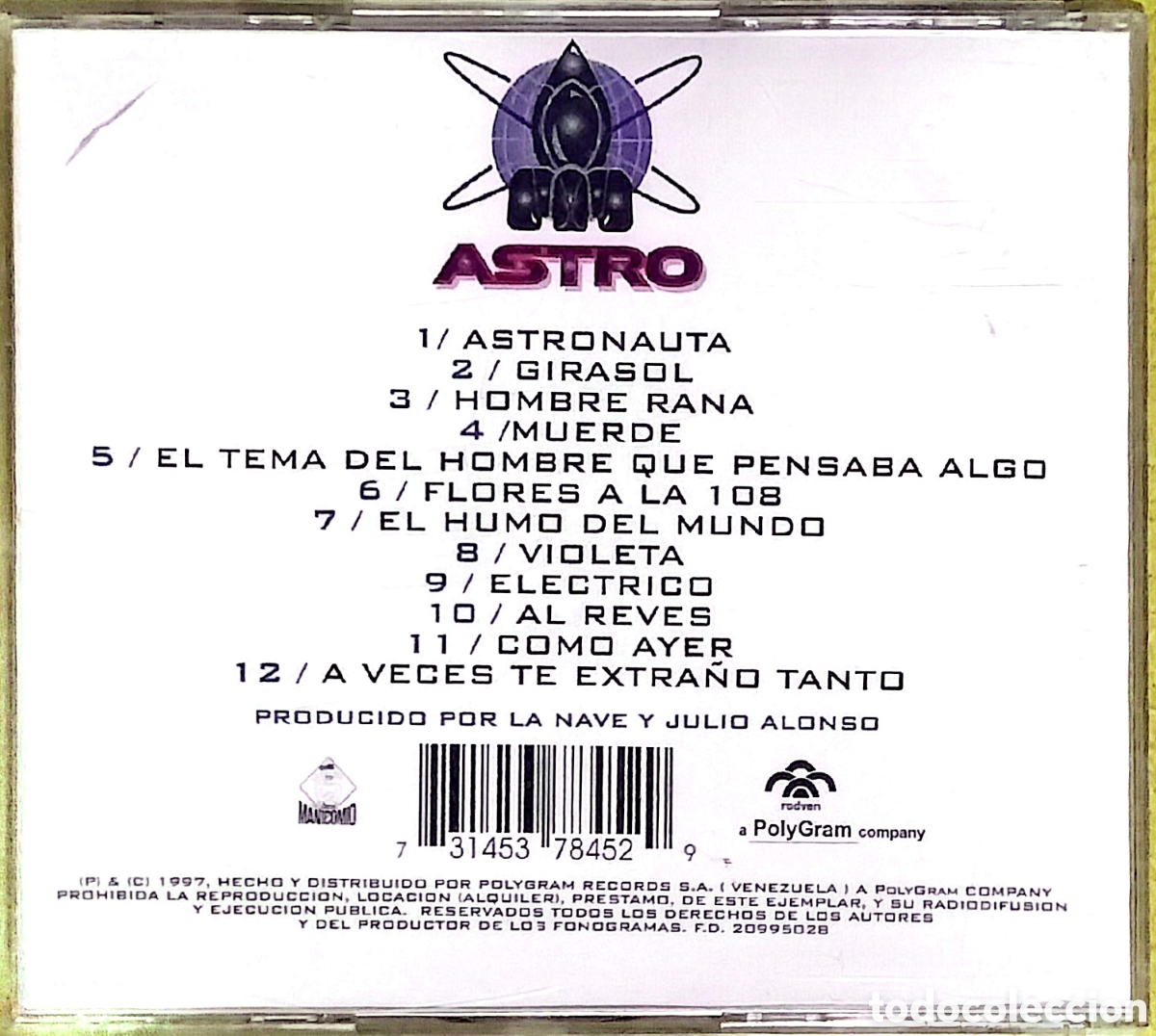 CDs de m&uacute;sica: CD La Nave - Astro ...... - Foto 3