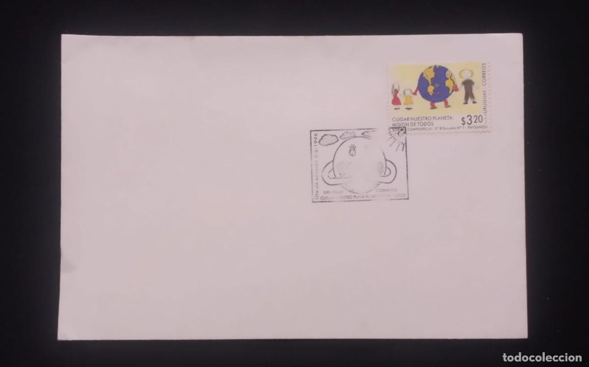 CDs de m&uacute;sica: TS) 1996 URUGUAY, FDC,CARING FOR THE PLANET IS EVERYONE MISSION,XF.
