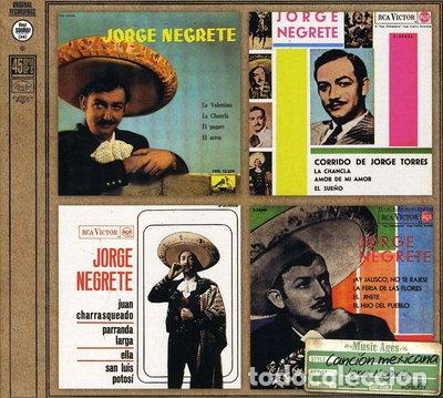 CDs de m&uacute;sica: Jorge Negrete - 4 Original 45 Ep's- 8436038725660