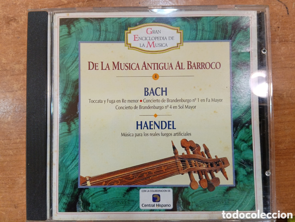 CDs de m&uacute;sica: CD Musica cl&aacute;sica. Johann Sebastian Bach / Georg Friedrich H&auml;ndel. Central Hispano