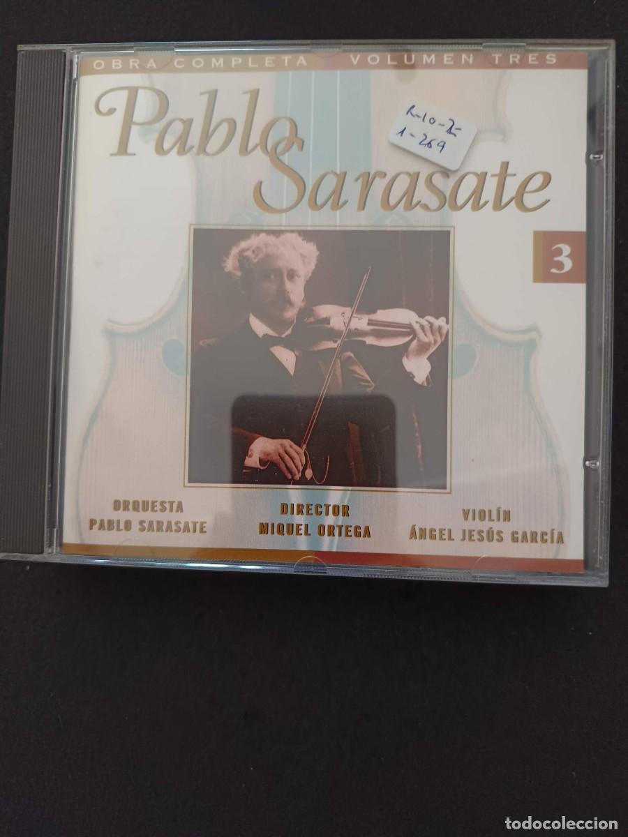 CDs de m&uacute;sica: PABLO SARASATE:OBRA COMPLETA. VOLUMEN TRES. DIR: MIQUEL ORTEGA. VIOL&Iacute;N: &Aacute;NGEL JES&Uacute;S GARC&Iacute;A. ORQUESTA