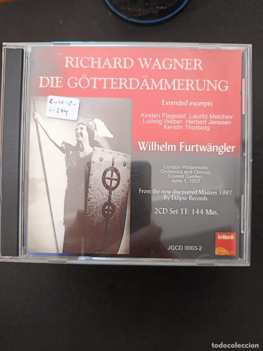 CDs de m&uacute;sica: 2 CD. WAGNER: DIE G&Ouml;TTERD&Auml;MMERUNG. EXTENDED EXCERPTS. DIR: FURTW&Auml;NGLER. INT&Eacute;RP: FLAGSTAD, MELCHIOR