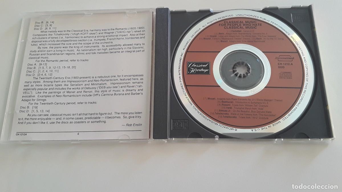 CDs de m&uacute;sica: CDS CLASSICAL MUSIC FOR OPEOPLE WHO HATE CLASSICAL MUSIC - Foto 4