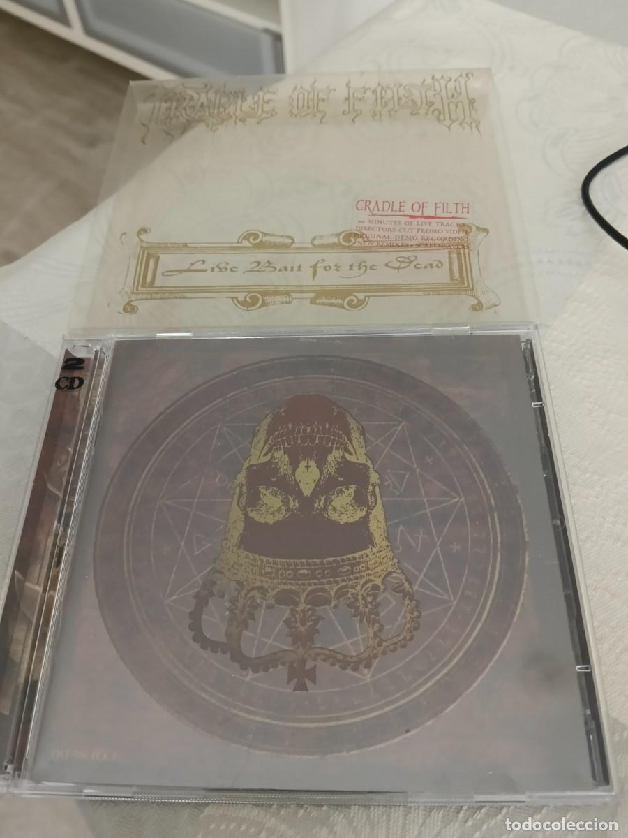 CDs de m&uacute;sica: RAR 2 CD'S. CRADLE OF FILTH. LIVE BAIT FOR THE DEAD