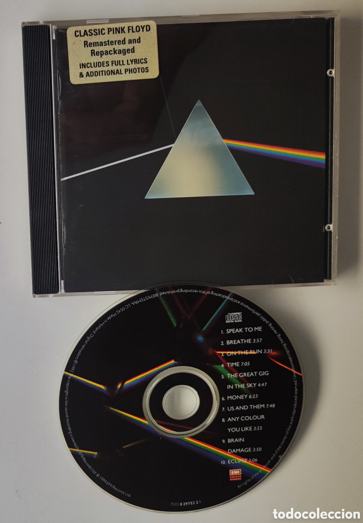 CDs de m&uacute;sica: CD 1994 - PINK FLOYD / DARK SIDE OF THE MOON - EMI UNITED KINGDOM / 7243 8 29752 2 9