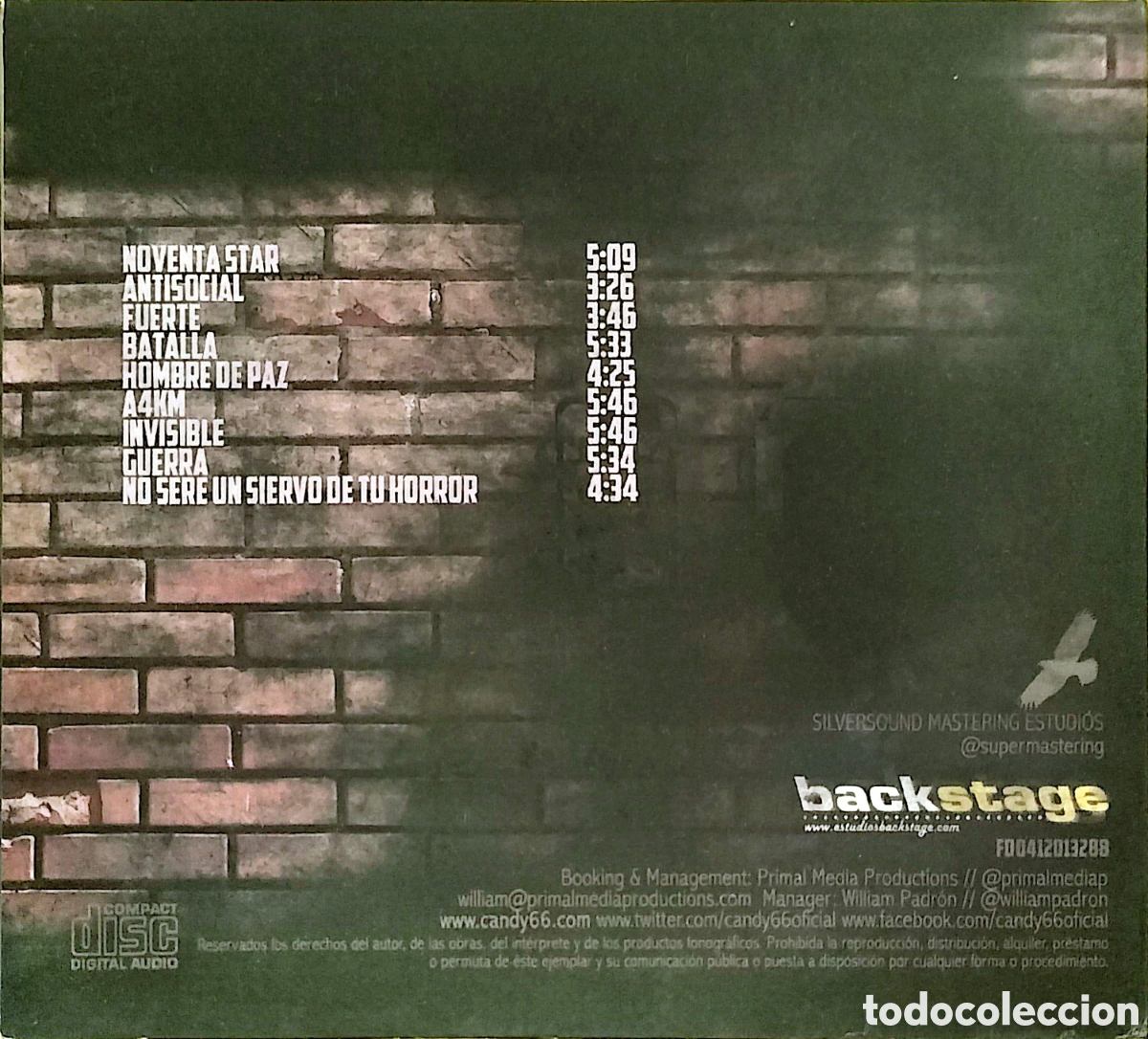 CDs de m&uacute;sica: CD Candy 66 - Nueva Guerra - Foto 3