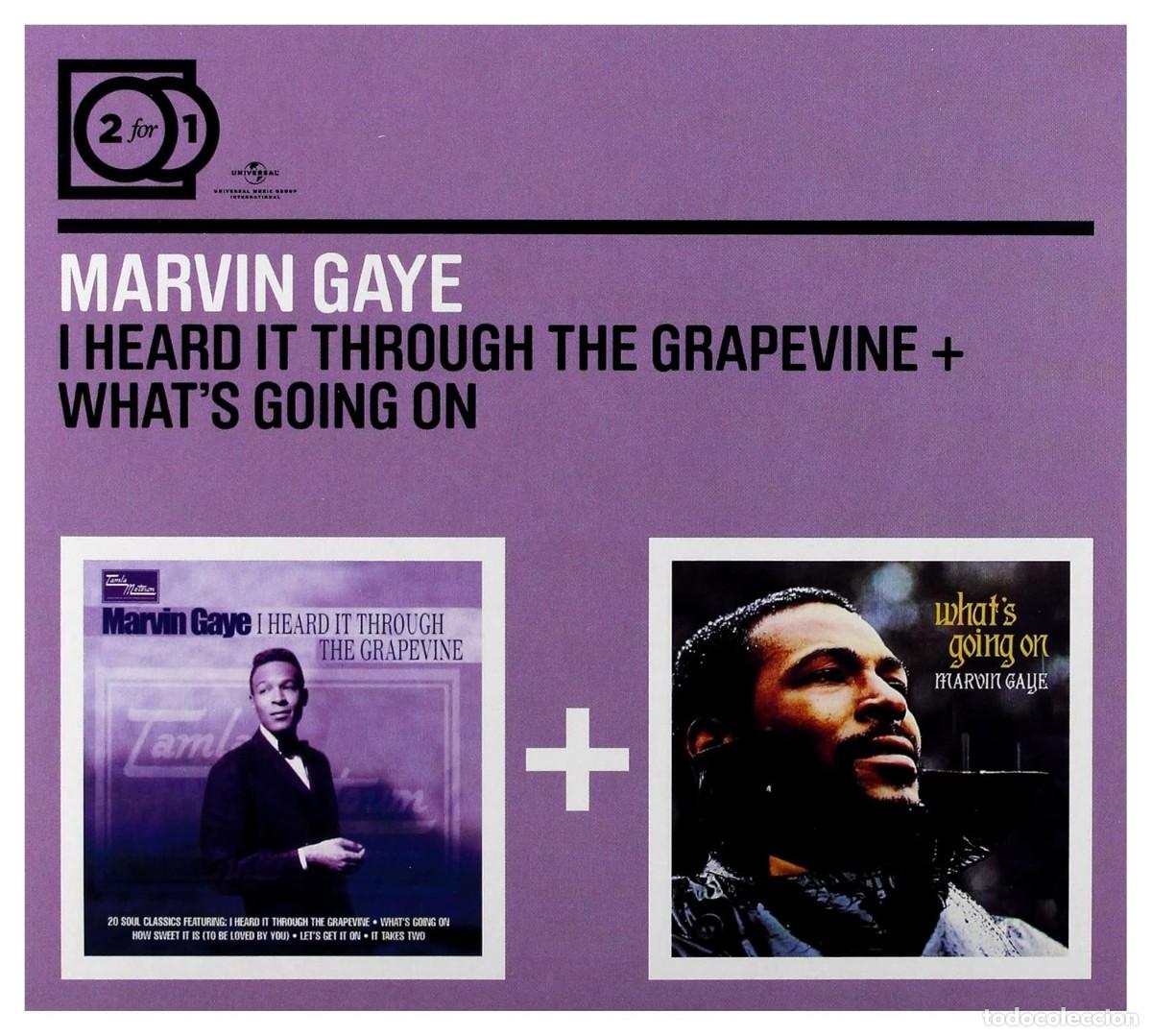 CDs de m&uacute;sica: Marvin Gaye * 2CD * i Heard It Through The Grapevine + What's Going On * Digipack * PRECINTADO!!