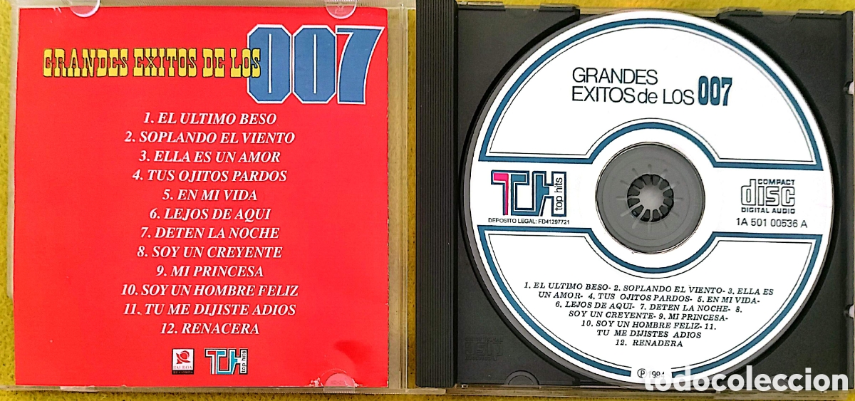 CDs de m&uacute;sica: CD Los 007 - Grandes &Eacute;xitos de los 007 - Foto 2