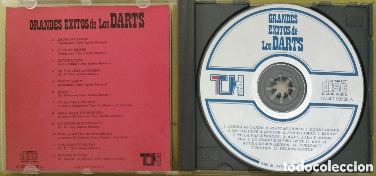 CDs de m&uacute;sica: CD Los Datos - Grandes &Eacute;xitos De Los Darts - Foto 2