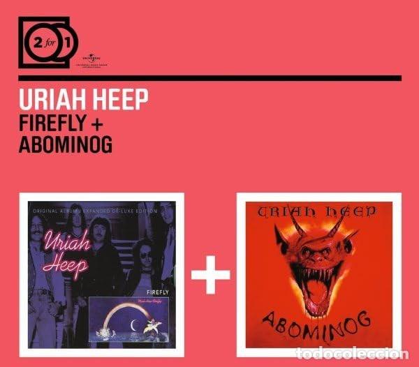 CDs de m&uacute;sica: Uriah Heep * 2CD * Firefly + Abominog * Precintado * Rare