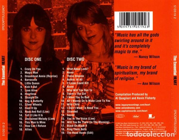 CDs de m&uacute;sica: Heart &rdquo;Essential Heart&rdquo; - 2 CDs como nuevos - Foto 2