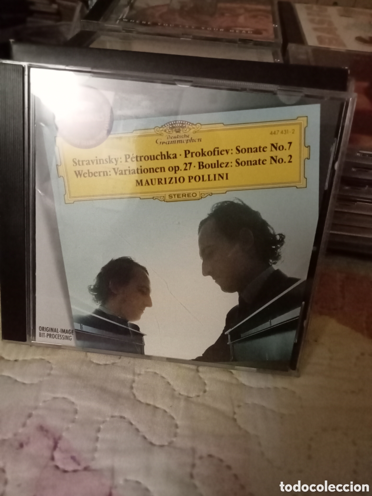 CDs de m&uacute;sica: Stravinski, Prokofiev, Webern. Pollini