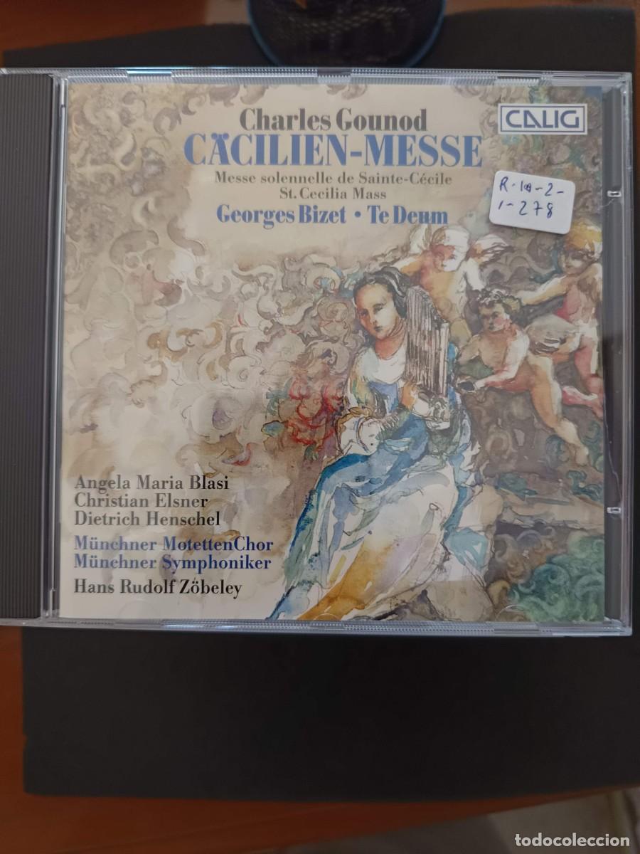 CDs de m&uacute;sica: CHARLES GOUNOD: C&Auml;CILIEN-MESSE / GEORGES BIZET: TE DEUM. DIR: HANS RUDOLOF Z&Ouml;BELEY