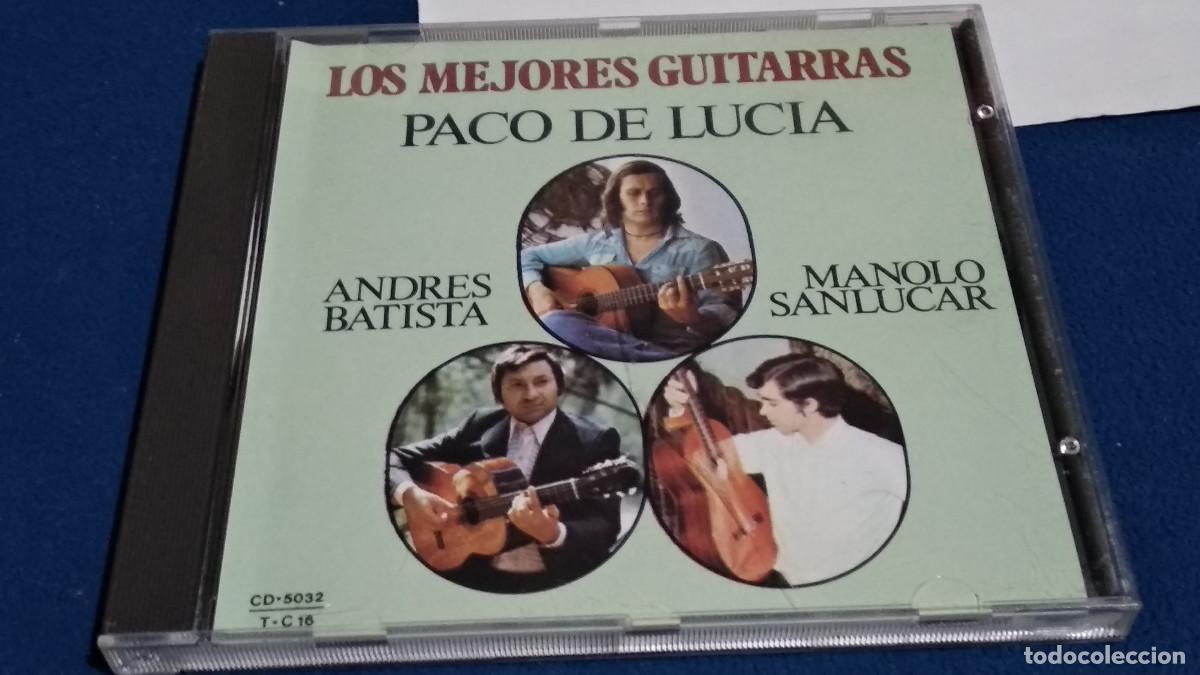 CDs de m&uacute;sica: Andr&eacute;s Batista, Manolo Sanl&uacute;car, Paco de Luc&iacute;a &lrm;&ndash; Los Mejores Guitarras - CD PERFIL 1988 - FLAMENCO