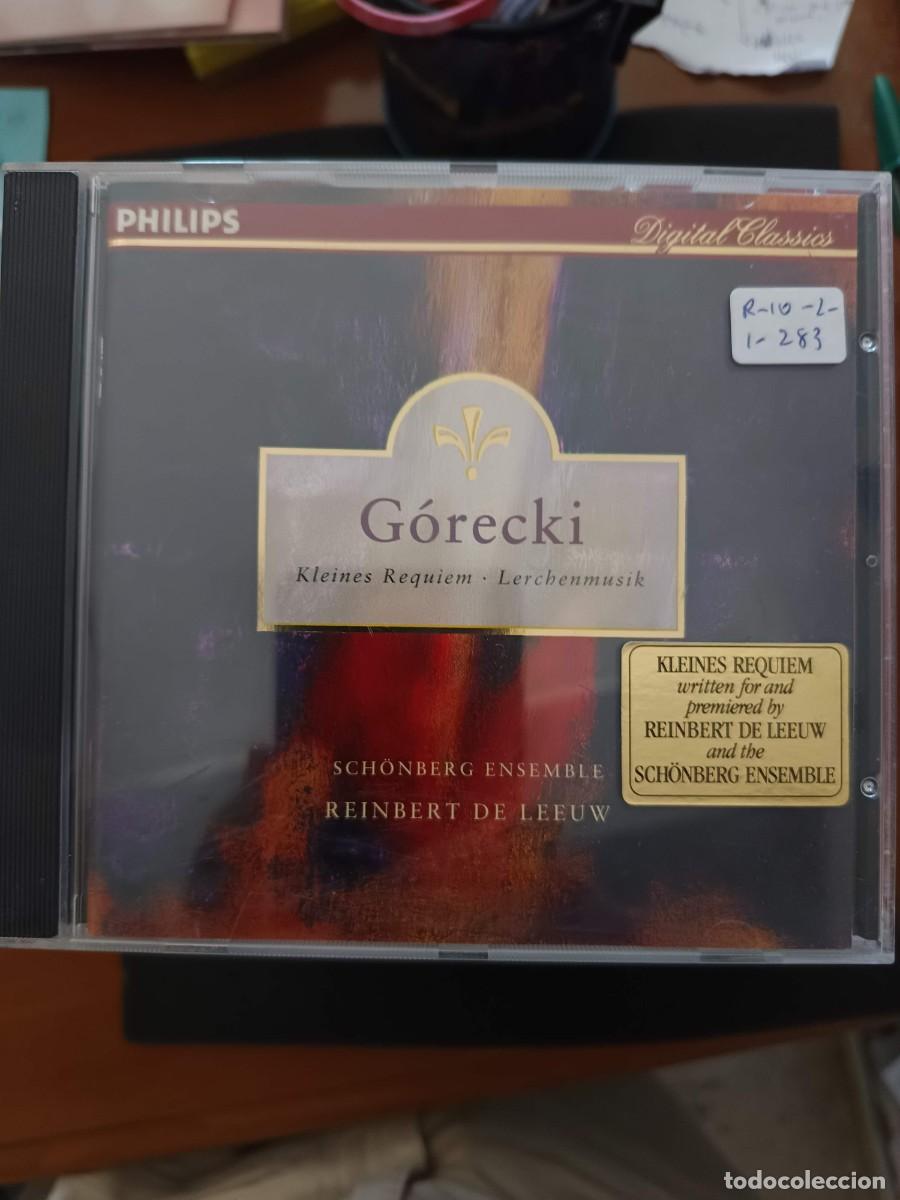 CDs de m&uacute;sica: G&Oacute;RECKI: KLEINES REQUIEM /LERCHENMUSIK. PIANO: REINBERT DE LEEUW. SCH&Ouml;NBERG ENSEMBLE