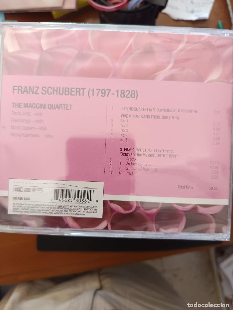 CDs de m&uacute;sica: SCHUBERT: STRING QUARTET N&ordm; 14, &rdquo;DEATH AND THE MAIDEN&rdquo; / STRING QUARTET IN C &rdquo;QUARTETSATZ&rdquo; / FIVE MI - Foto 2