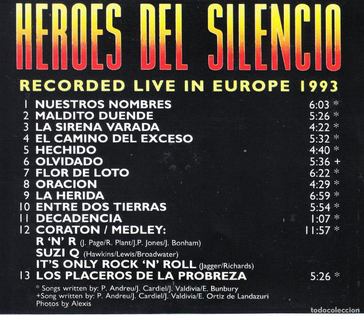 CDs de m&uacute;sica: HEROES DEL SILENCIO. CONQUISTADORES. CD. - Foto 2