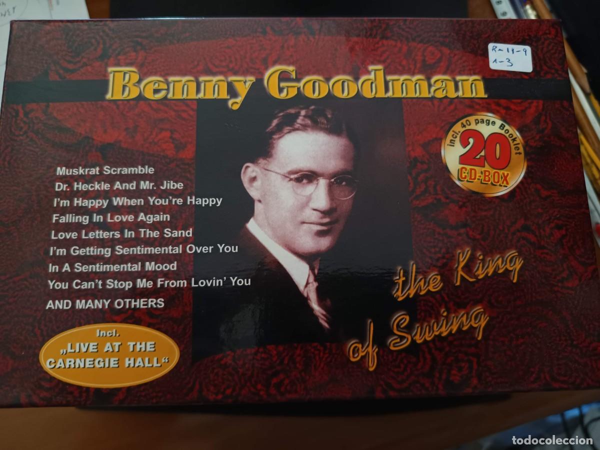 CDs de m&uacute;sica: BOX 20 CD INCL. 40 PAGE BOOKLET. BENNY GOODMAN. THE KING OF SWING, INCL. &rdquo;LIVE AT THE CARNEGIE HALL
