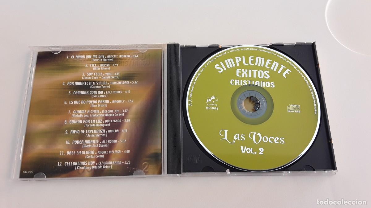 CDs de m&uacute;sica: CD SIMPLEMENTE EXITOS CRISTIANOS LAS VOCES , VOL 2 - Foto 2