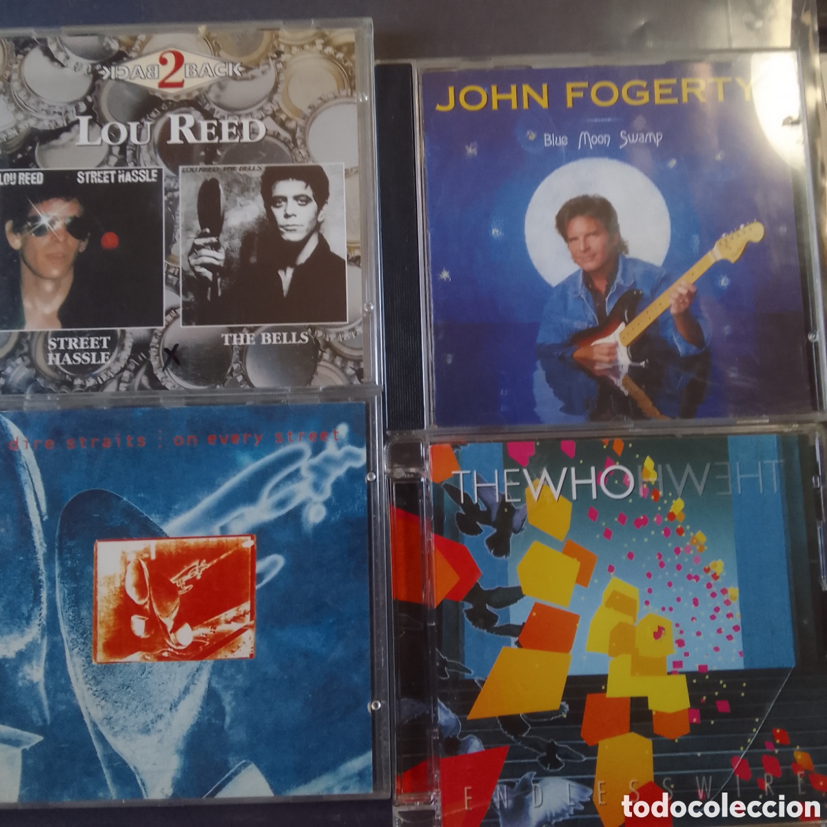 CDs de m&uacute;sica: 4 CDS JOHN FOGERTY LOU REED THE WHO DIRE STRAITS LOTE 108