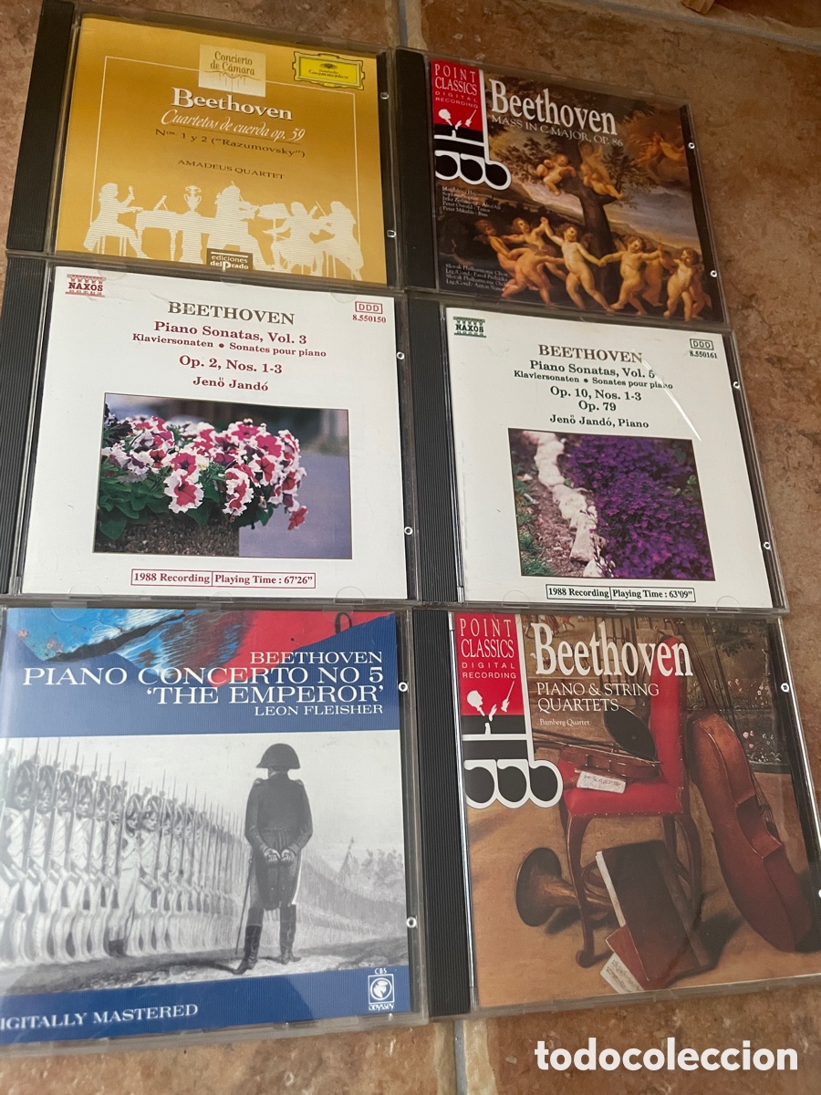 CDs de m&uacute;sica: Beethoven Lote 6 CDs M&uacute;sica Cl&aacute;sica