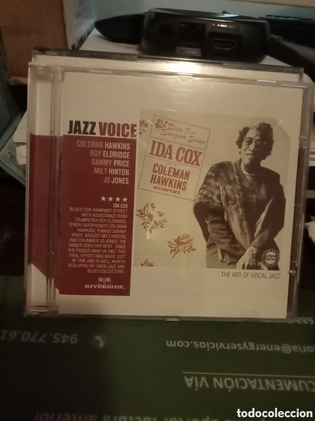CDs de m&uacute;sica: Jazz voice Ida Cox with Coleman Hawkins