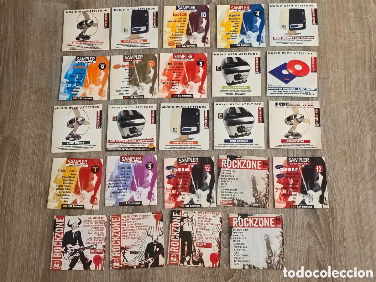 CDs de m&uacute;sica: Lote 24 CDs Rock Sound Promocionales Rock Metal