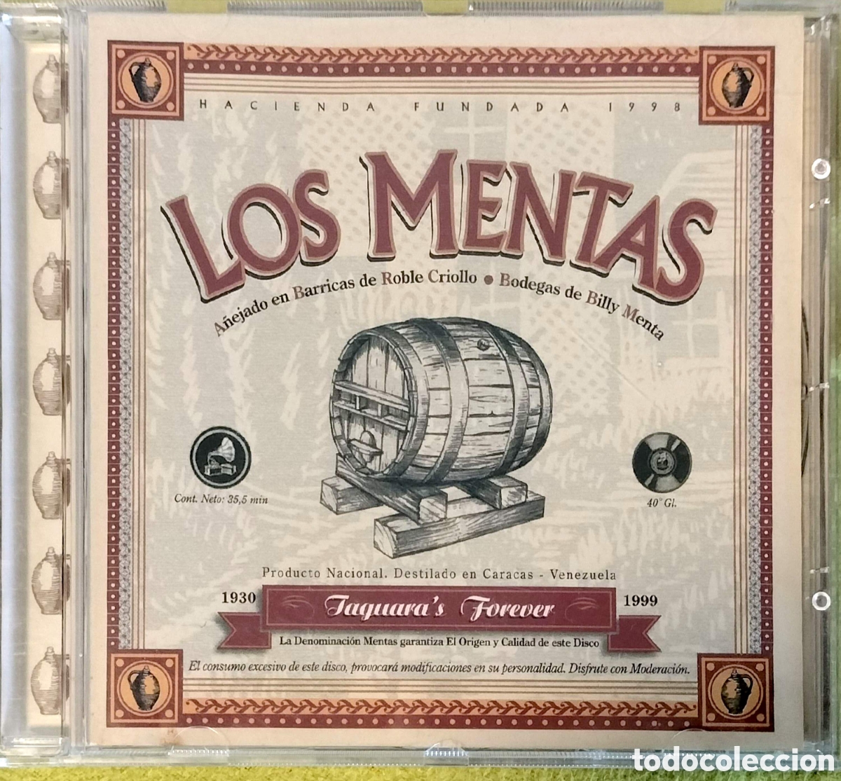 CDs de m&uacute;sica: CD Los Mentas - Taguara's Forever
