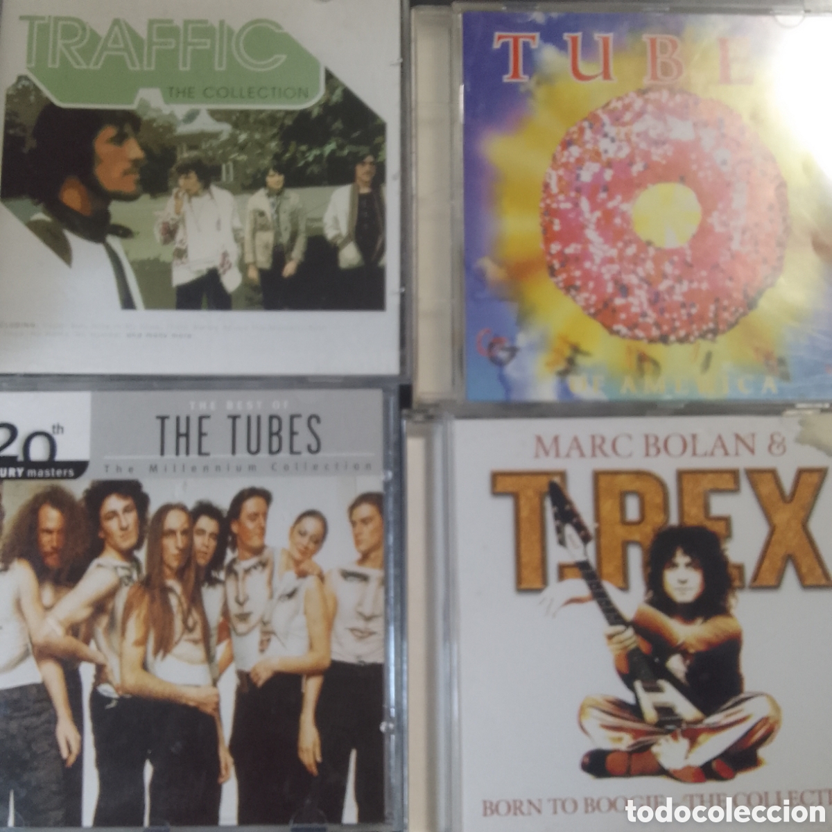CDs de m&uacute;sica: 4 CDS THE TUBES TRAFFIC T REX LOTE 110