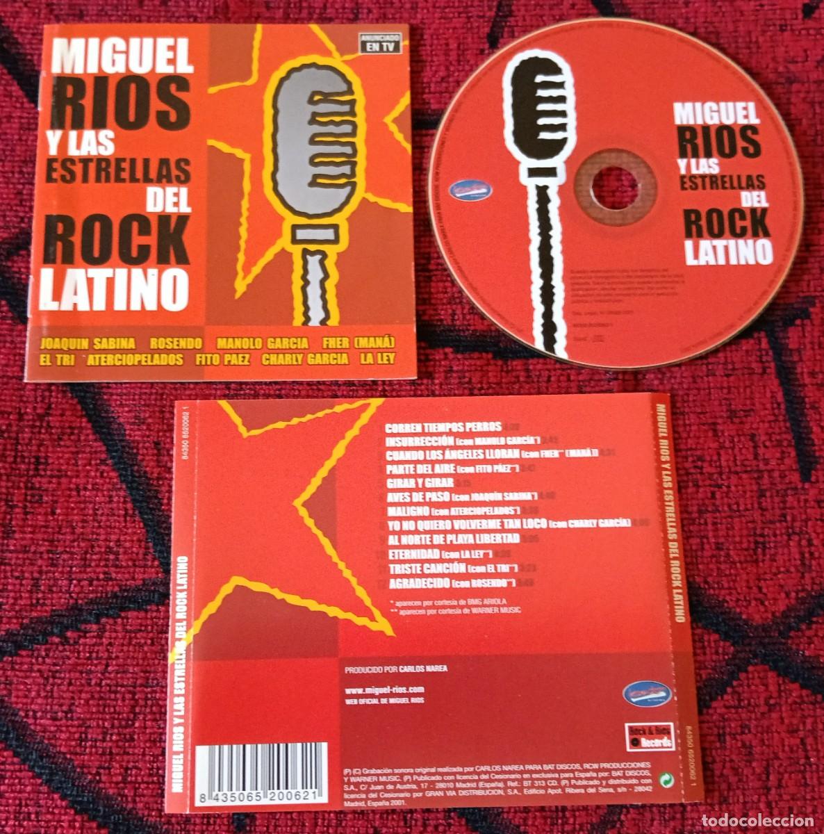 CDs de m&uacute;sica: MIGUEL RIOS *Y Las Estrellas del Rock Latino* CD 2001 ATERCIOPELADOS La Ley FITO PAEZ
