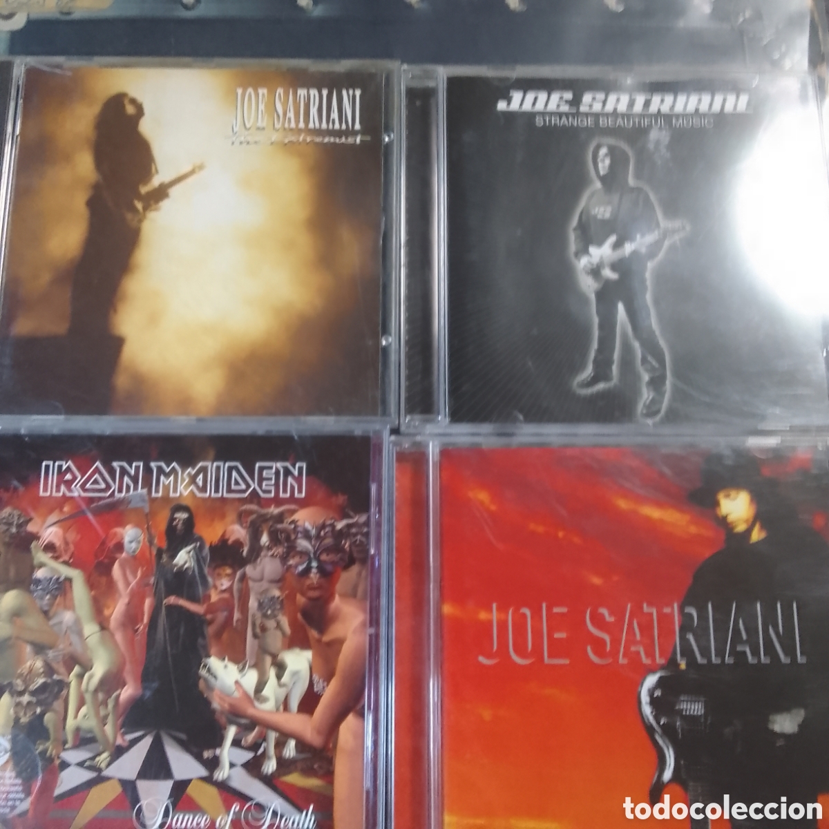 CDs de m&uacute;sica: 4 CDS JOE SATRIANI IRON MAIDEN LOTE 114