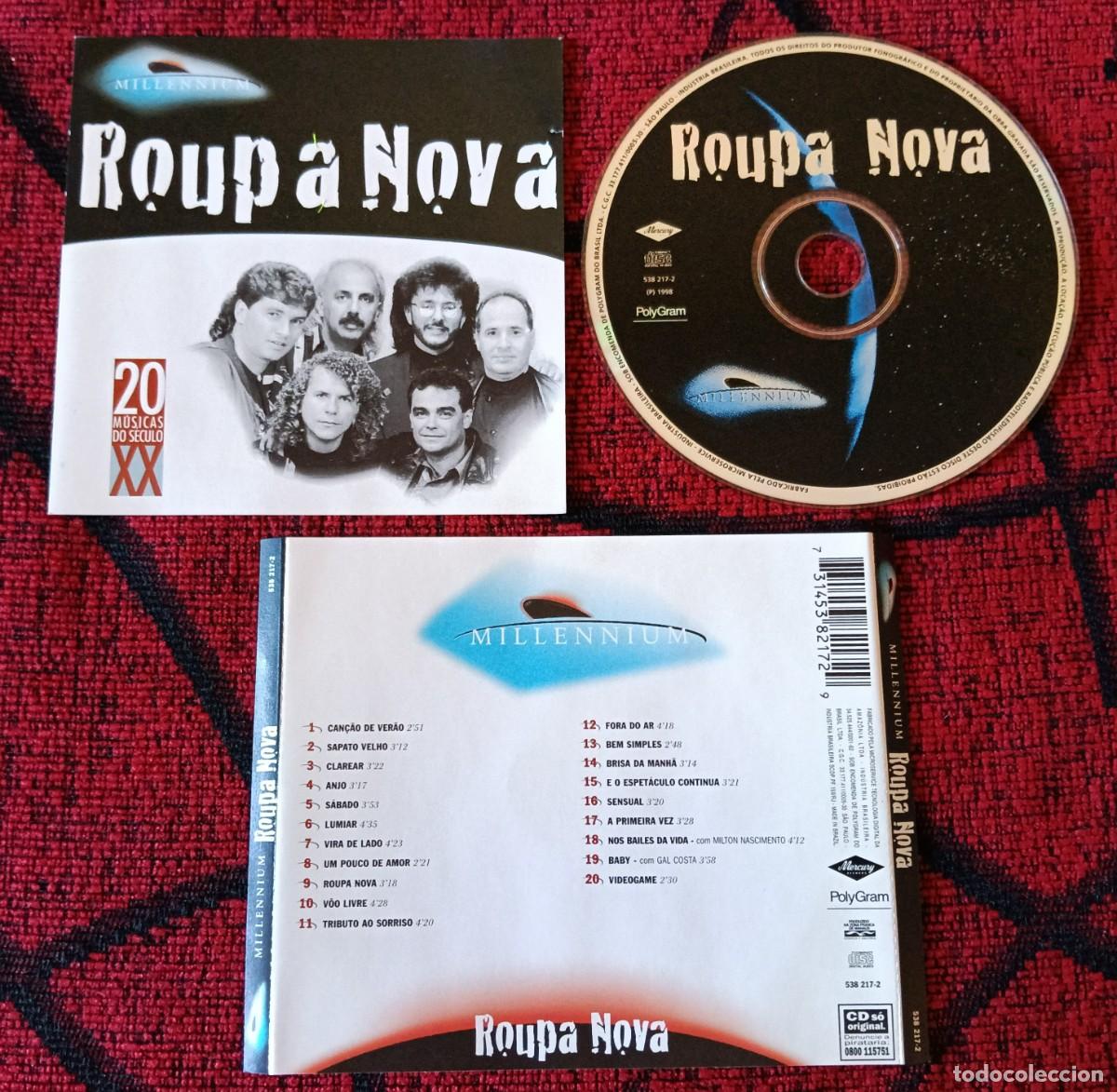 CDs de m&uacute;sica: ROUPA NOVA ** Millennium - 20 M&uacute;sicas Do S&eacute;culo XX ** CD BRASIL 1998