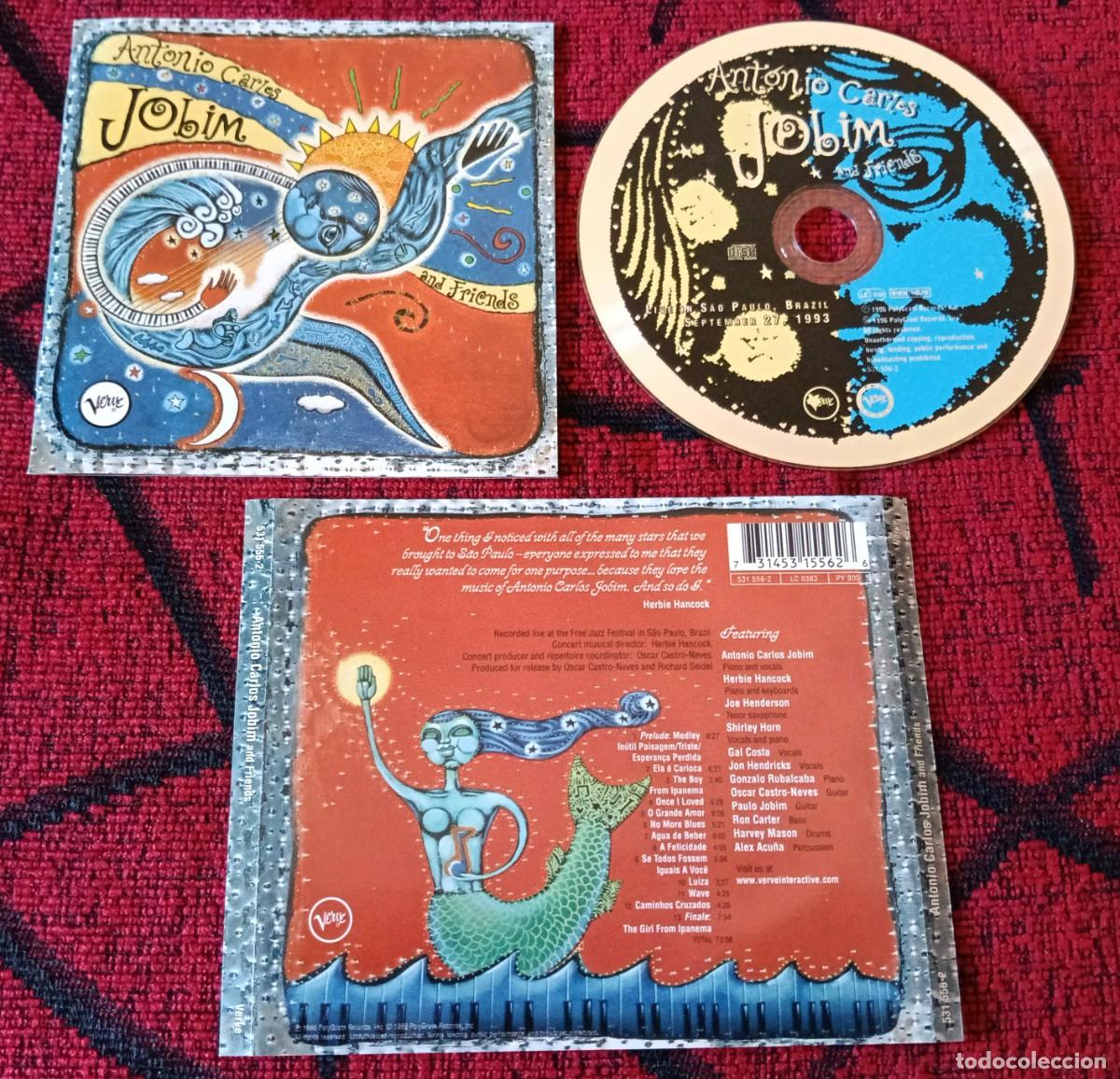 CDs de m&uacute;sica: ANTONIO CARLOS JOBIM AND FRIENDS 1996 CD GAL COSTA Herbie Hancock JON HENDRICKS