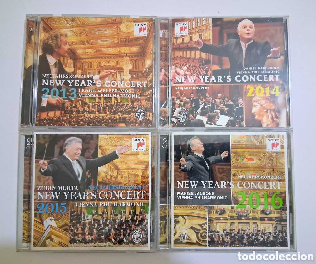 CDs de m&uacute;sica: T&iacute;tulo del lote: Lote Concierto A&ntilde;o Nuevo Viena (2013 a 2016) - Pack de 6 CDs (Sony Classical)