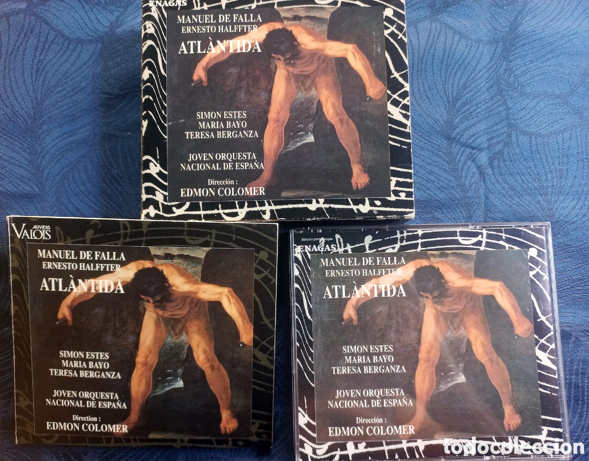 CDs de m&uacute;sica: Pack &Oacute;pera ATL&Agrave;NTIDA (Manuel de Falla / E. Halffter) - Dir. Edmon Colomer (Auvidis Valois / Enagas