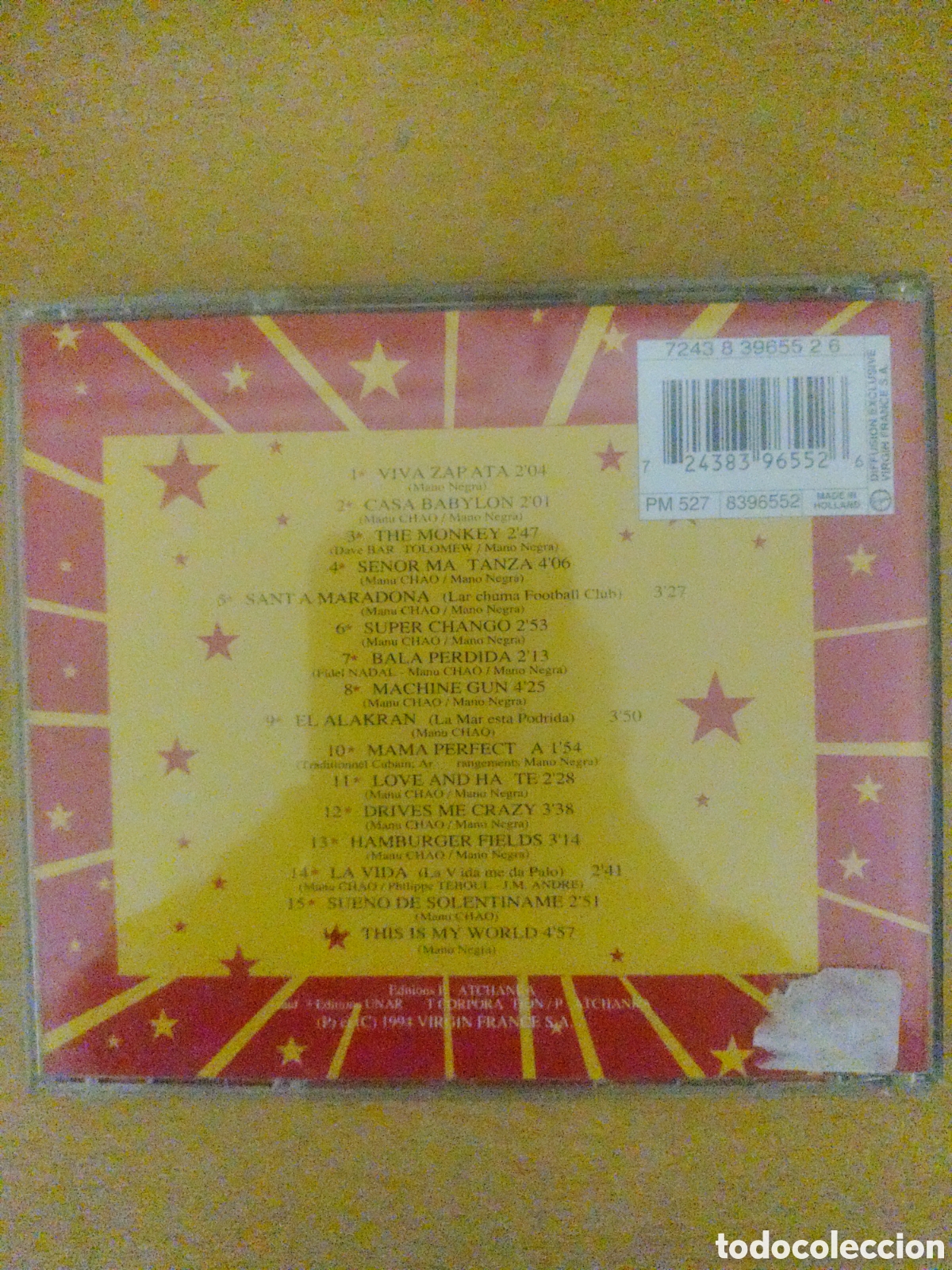 CDs de m&uacute;sica: CD Mano Negra Casa Babylon - Foto 2