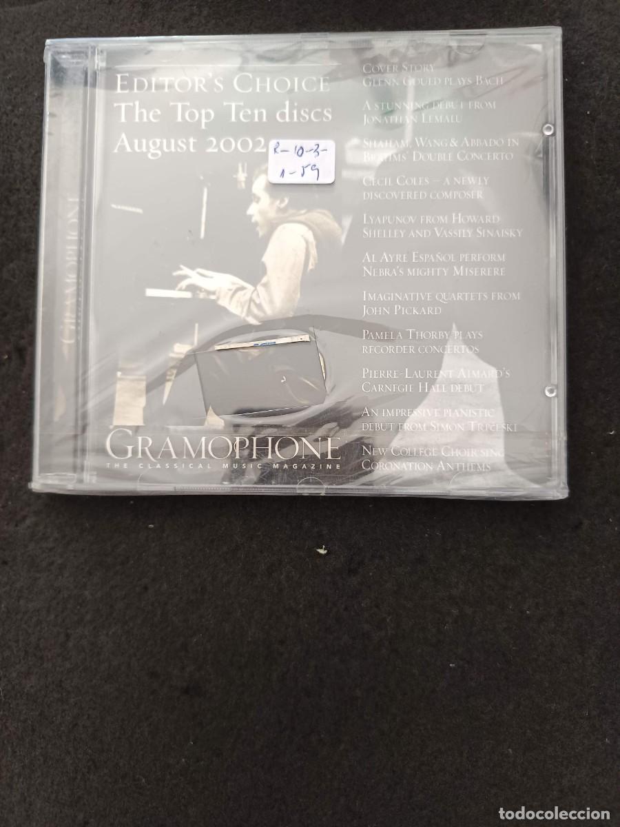 CDs de m&uacute;sica: EDITOR'S CHOICE. THE TOP TEN DISCS AUGUST 2002. GRAMOPHONE. THE CLASSICAL MUSIC MAGAZINE