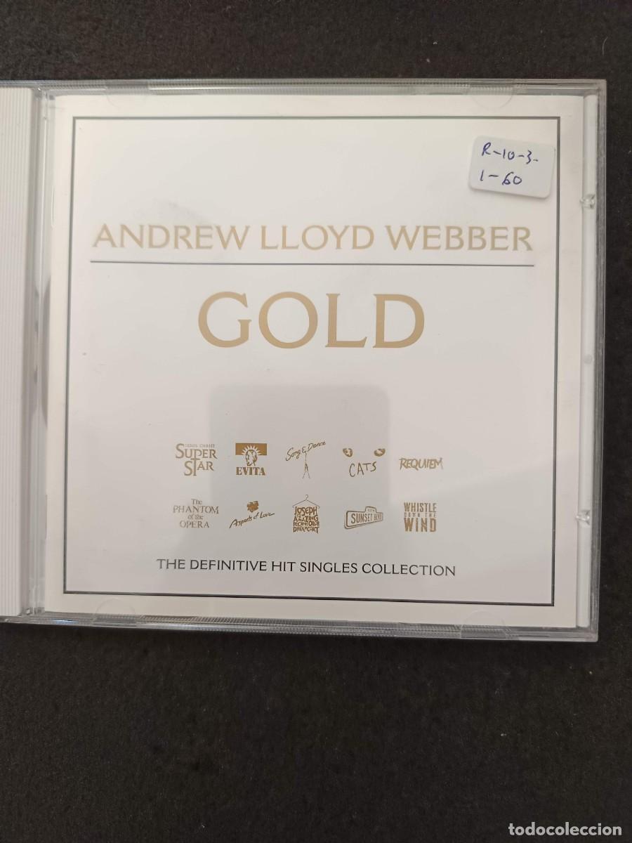 CDs de m&uacute;sica: ANDREW LLOYD WEBBER. GOLD. THE DEFINITIVE HIT SINGLES COLLECTION
