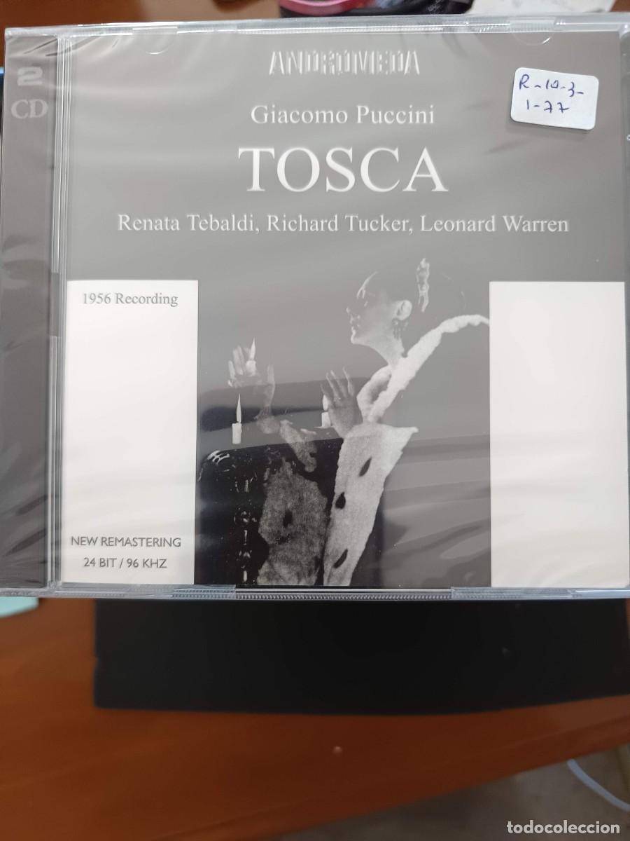 CDs de m&uacute;sica: 2 CD. PUCCINI: TOSCA. DIR: DIMITRI MITROPOULOS. INT&Eacute;RP: RENATA TEBALDI, RICHARD TUCKER, LEONARD WARR
