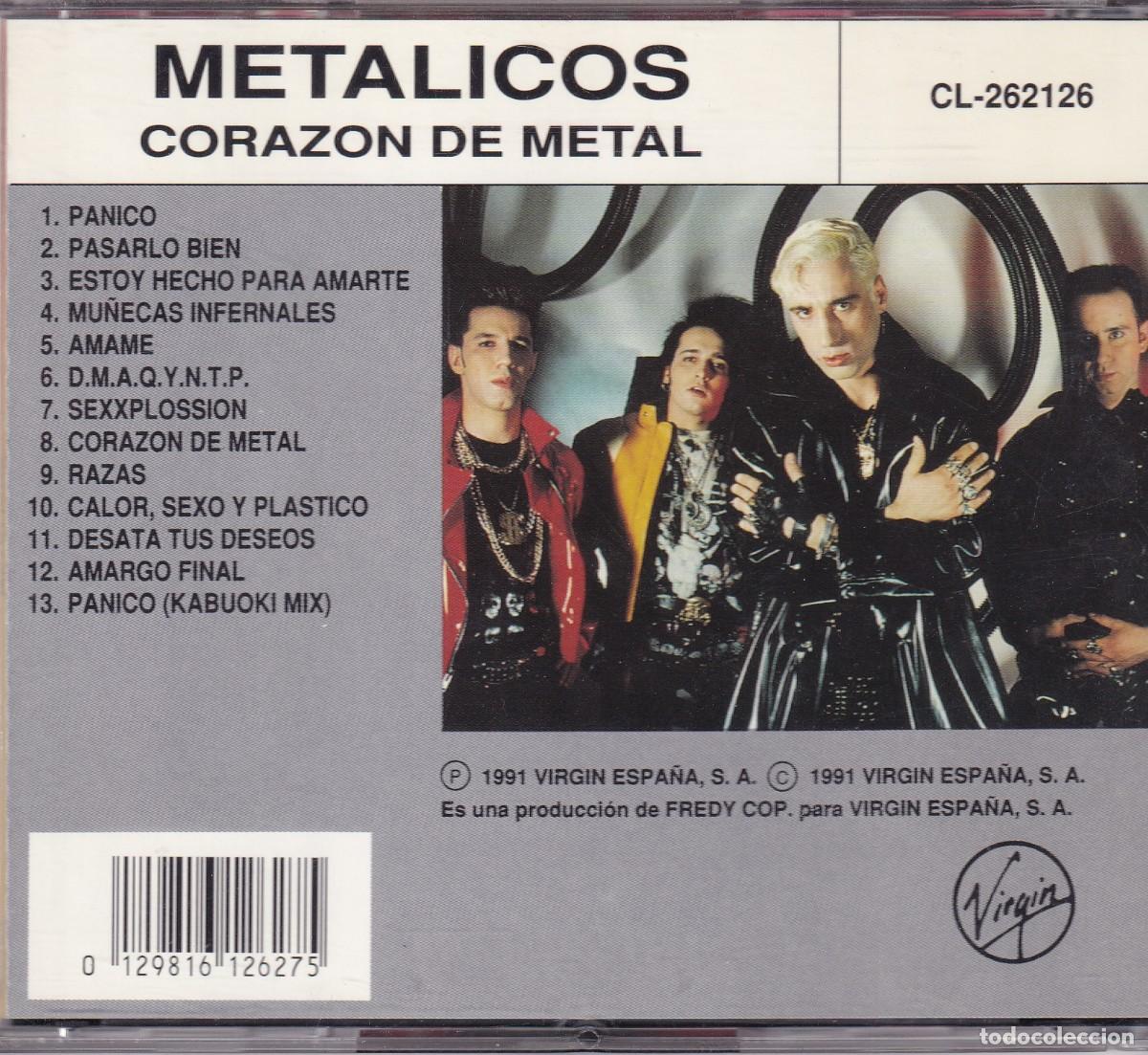 CDs de m&uacute;sica: Met&aacute;licos - Coraz&oacute;n de metal - Foto 2